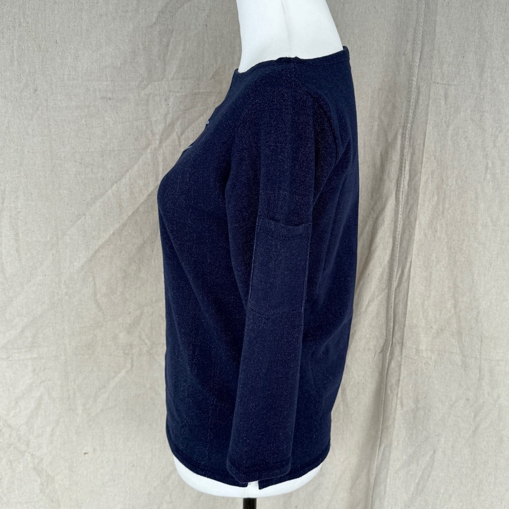 Vintage House of Blues Size M Blue Heart 3/4 length Sleeve Shirt - Picture 4 of 8